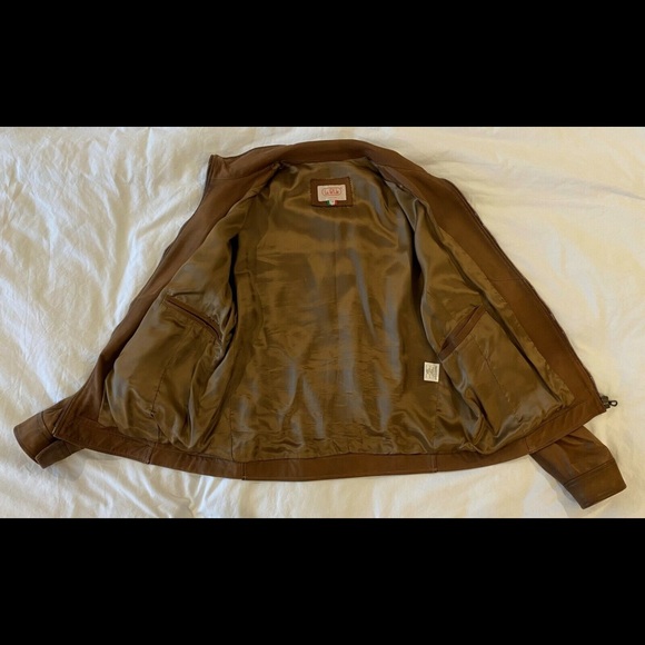 Italian Leather Jacket, Brown, Handmade in Italy - Picture 5 of 8